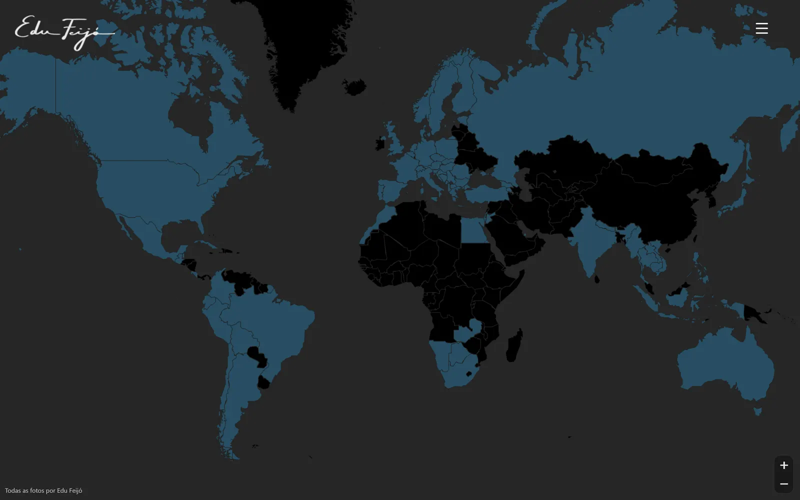Navegação por mapa interativo